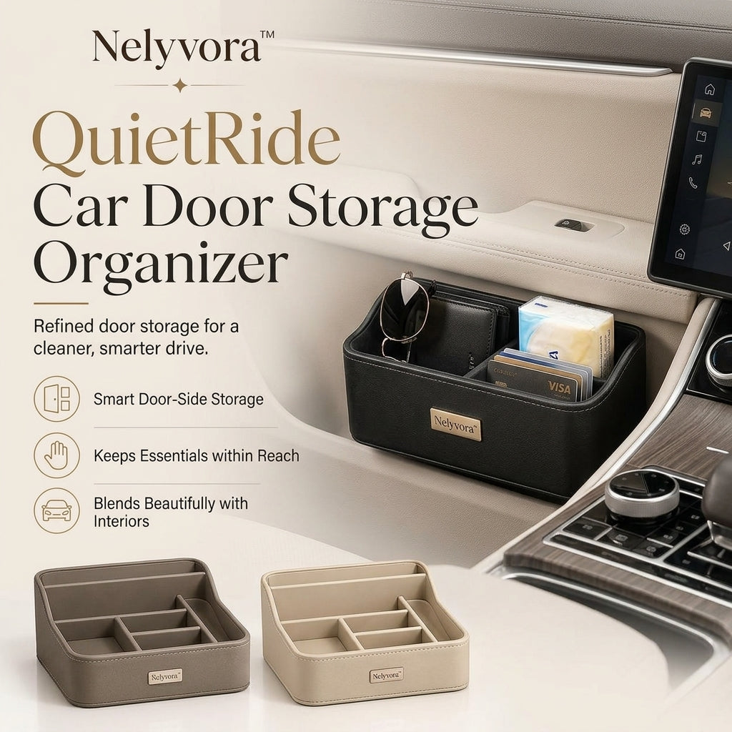 Nelyvora™ QuietRide Car Door Storage Organizer