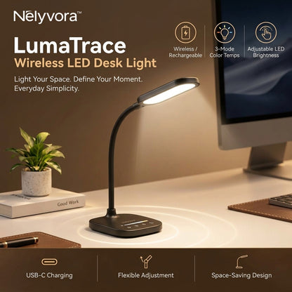 Nelyvora™ LumaTrace Wireless LED Desk Light