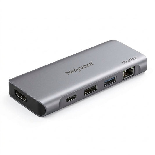 Nelyvora™ FluxPort 7-in-1 USB-C Hub