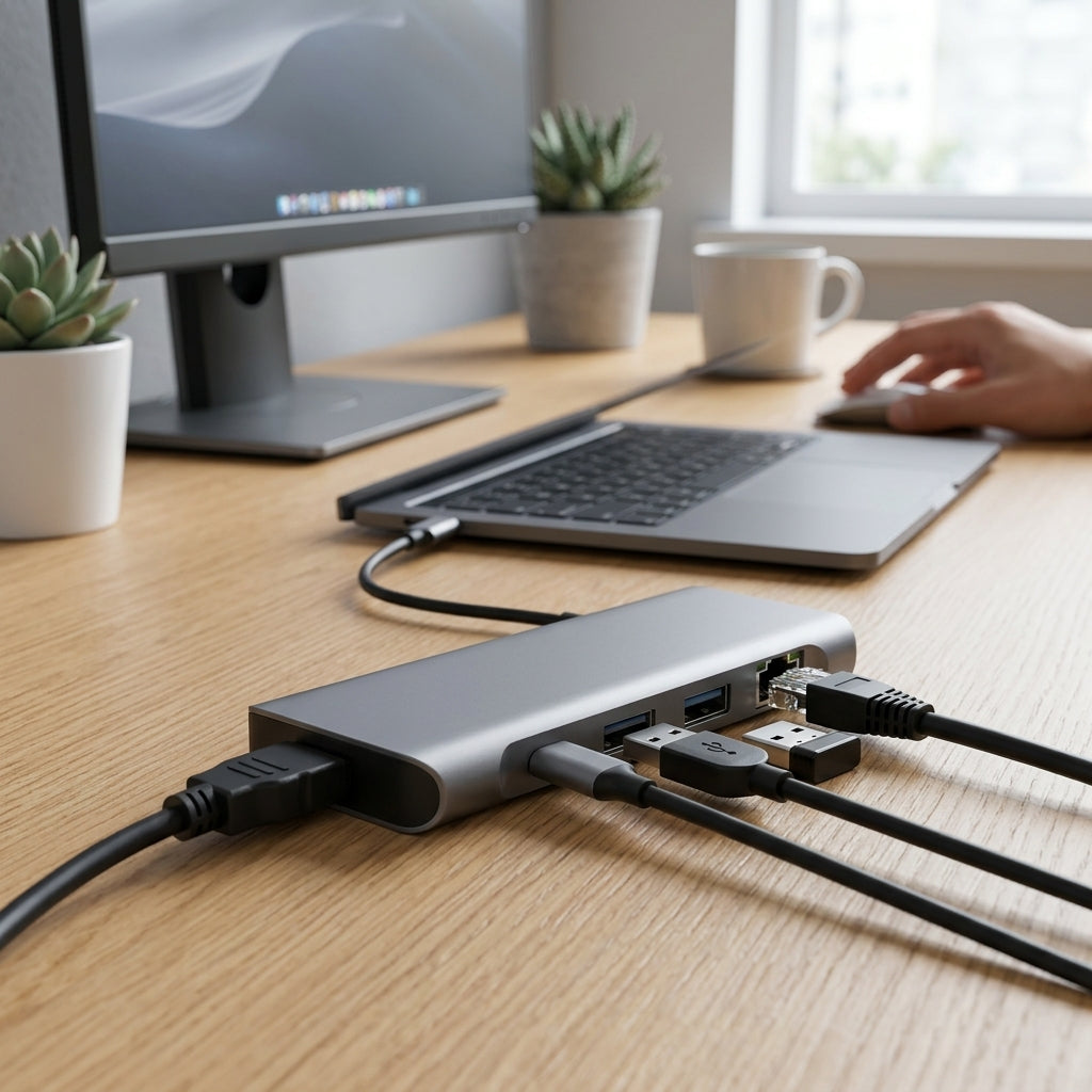 Nelyvora™ FluxPort 7-in-1 USB-C Hub