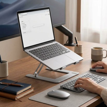 Nelyvora™ AeroFold Adjustable Aluminum Laptop Stand