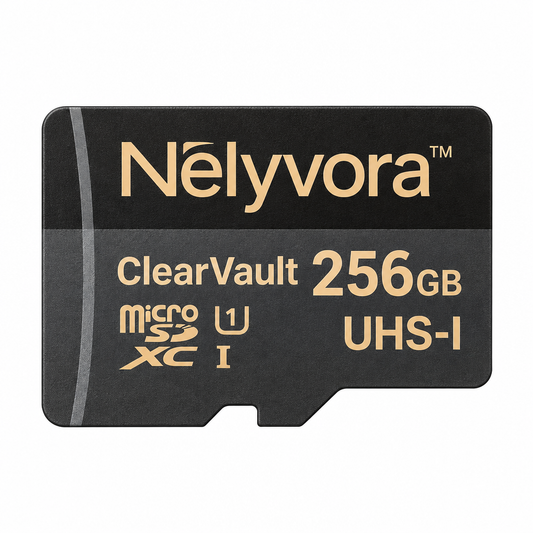 Nelyvora™ ClearVault 256GB Portable Memory Card
