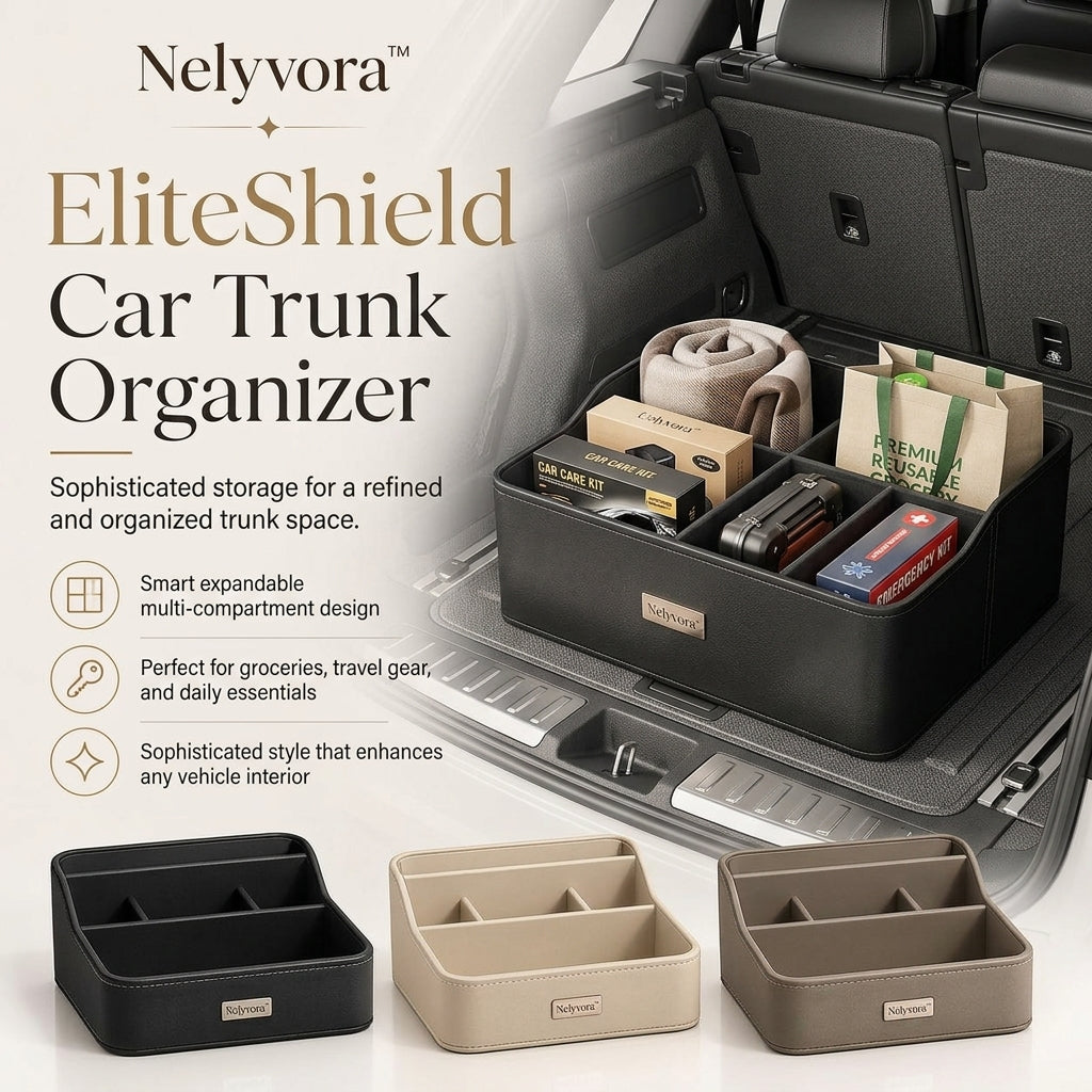 Nelyvora™ EliteShield Car Trunk Organizer