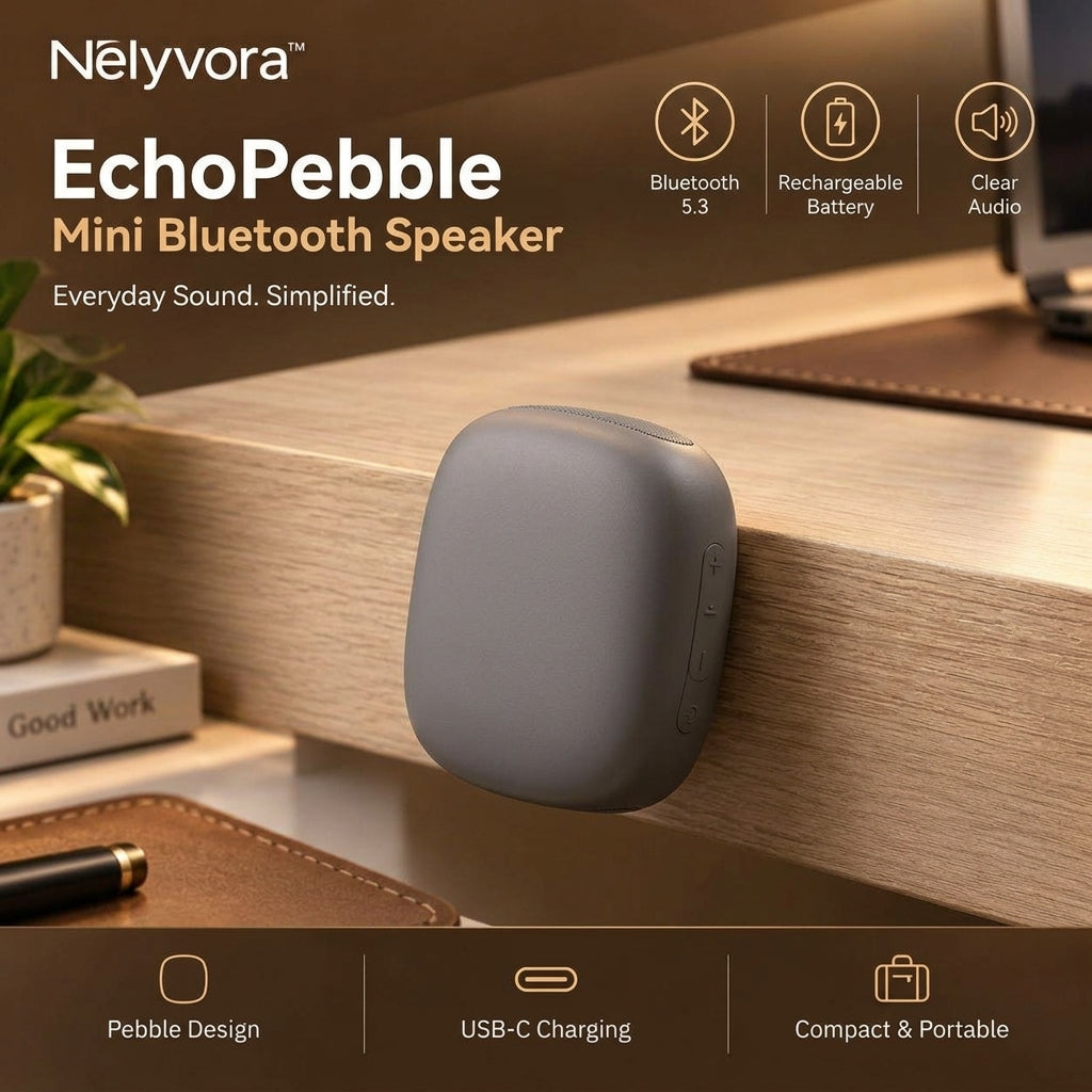 Nelyvora™ EchoPebble Mini Bluetooth Speaker