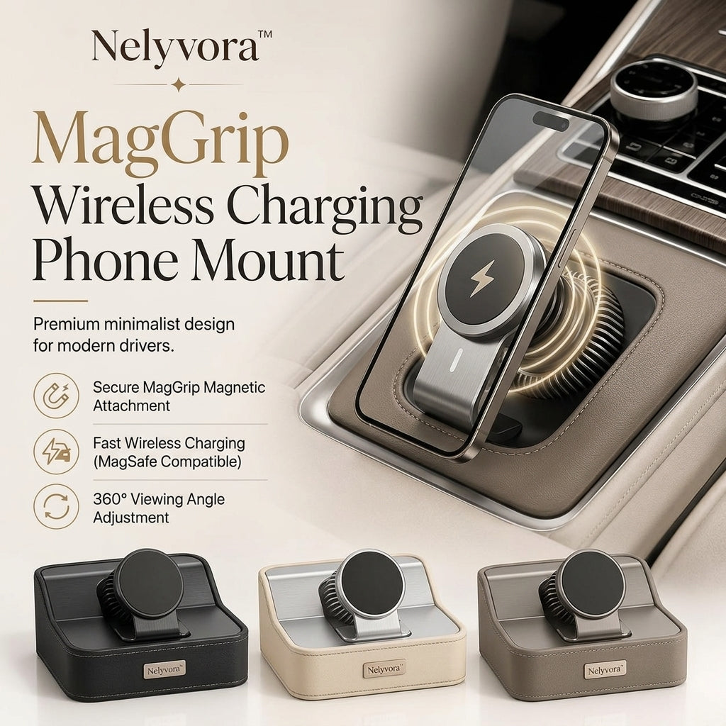 Nelyvora™ MagGrip Wireless Charging Phone Mount
